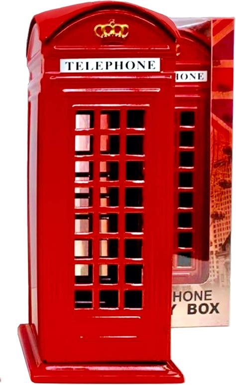 diecast metal red telephone box money bank|Red Telephone Box Money Box .